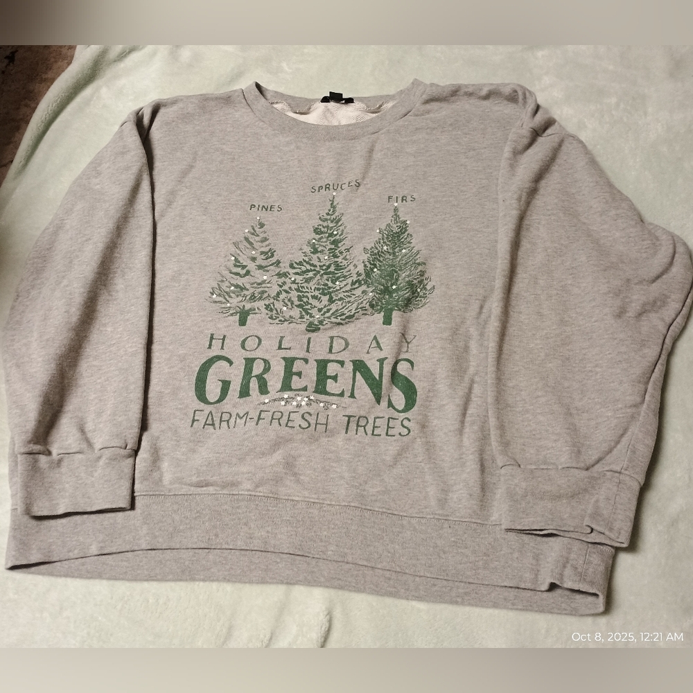 J. Crew Gray Sweatshirt - Picture 2 of 6